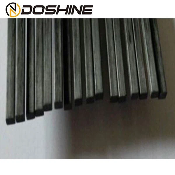 उच्च शक्ति / क्रूरता ठोस कार्बन फाइबर स्क्वायर बार